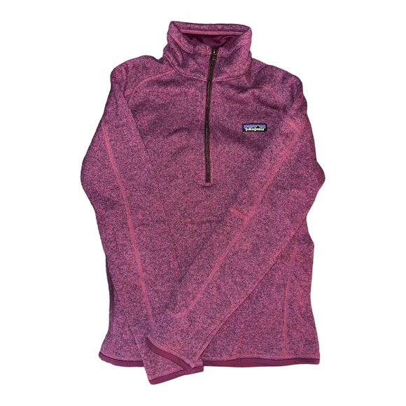 Patagonia Sweaters - Patagonia Better Sweater 1/4 Zip Fleece Pullover Pink Purple Women Size M
